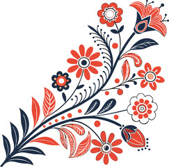abstract floral background with flowers
