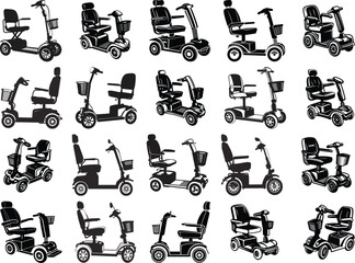 Mobility Scooter Svg