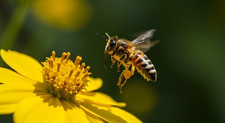 Golden Hour Pollen Dance AI Generated