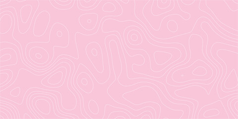 Fototapeta premium Minimal terrain-inspired line art pattern with abstract contour movement