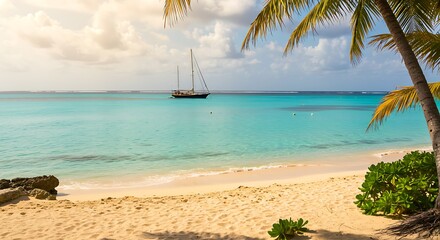 Fototapeta premium Golden Hour Serenity AI Generated