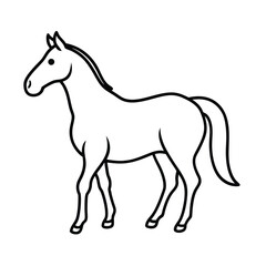 clay horse vector illustration