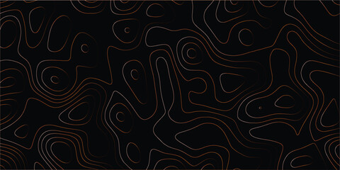 Terrain-like seamless contour pattern with abstract line formations and flow

