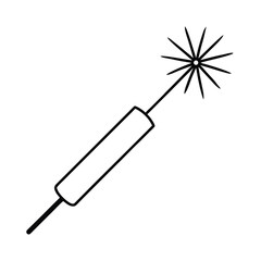vector illustration firecracker