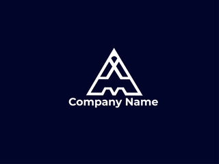 A icon logo design typography 