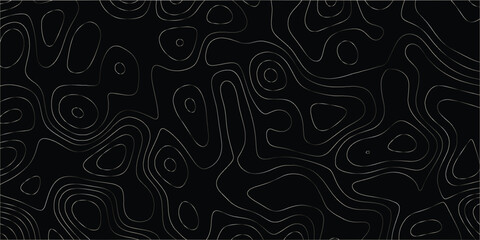 Artistic map-inspired pattern with continuous line contours and elevation feel

