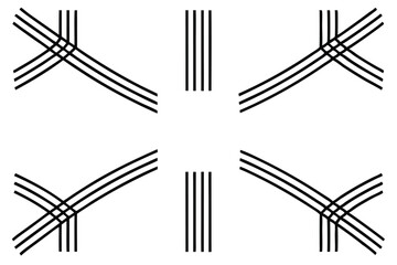 Causeway Line Art Illustration Creative Design for Artistic Drawing 