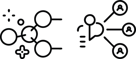 Dark Social Media Icon Set