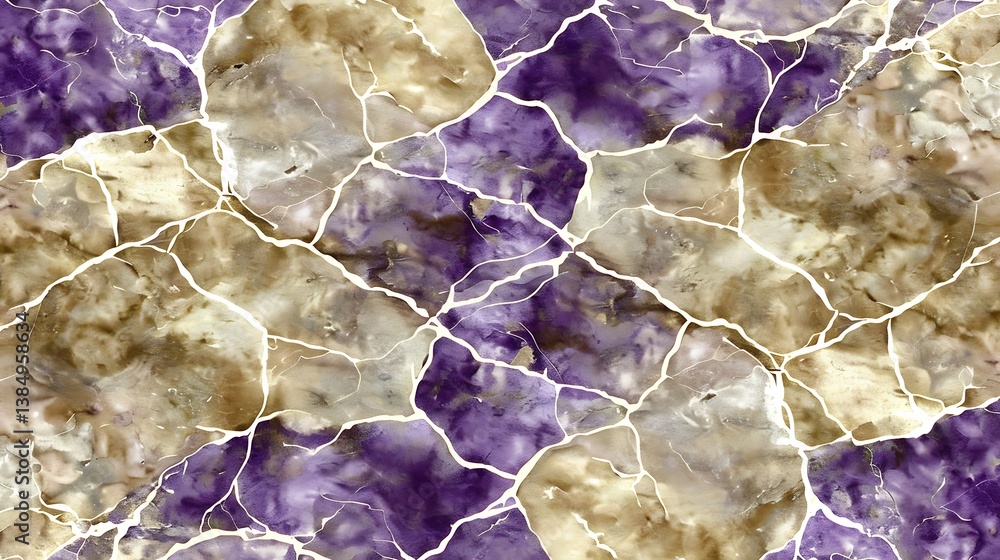 Aufkleber abstract pattern showing colorful stone textures with white vein details