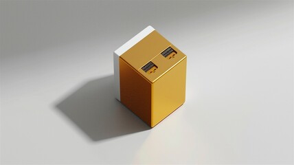Obraz premium Photorealistic image of a usb food safety label with soft white backdrop 