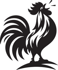 Obraz premium Rooster logo vector