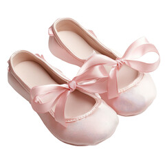 Baby Girl Ballet Flats on transparent background