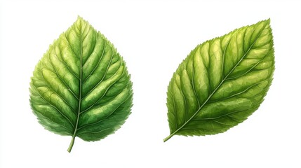 Fototapeta premium vector cartoon of a deciduous leaves, isolated clear white background