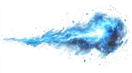 Obraz premium vector cartoon of a electric spark, isolated clear white background