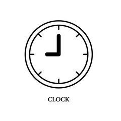 Icon a clock, isolated against a clean background.