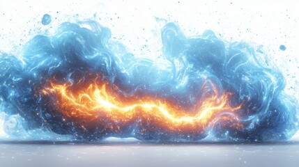 vector cartoon of a electric spark, isolated clear white background