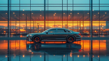 night traffic on the bridge