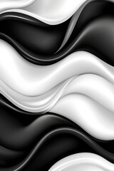 Fototapeta premium Abstract Black and White Rippled Texture