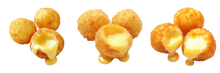 Golden Fried Dough Balls with Sweet Creamy Filling.