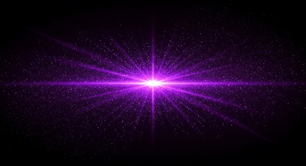 Obraz premium Violet Nova Burst AI Generated