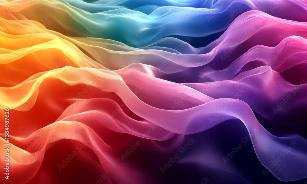 Poster abstract colorful wave gradient animation for creative background design motion
