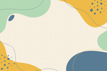 Hand drawn flat design abstract background