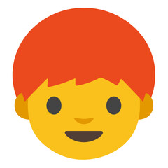 Boy: Light Skin Tone, Red Hair
