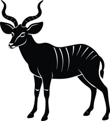 silhouette of a deer