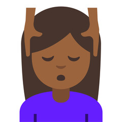 Obraz premium Head Massage (Medium-Dark Skin) 