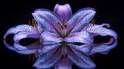 butterfly on black background