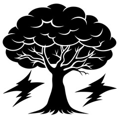 Silhouette tree
