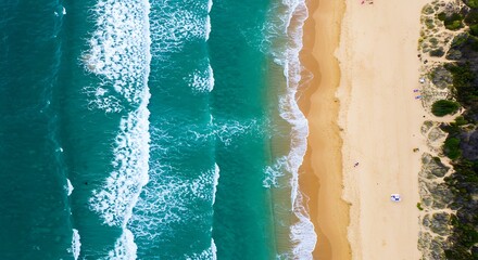 Ocean's Embrace: Coastal Serenity AI Generated