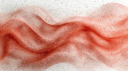 Obraz premium Soft Peach Fabric with Glitter Effects on a White Background for Elegant Design Inspiration