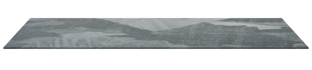 Grunge metal tabletop,Grey Steel rough surface shelf isolated on backgroud,Perspective old metal counter, Floor plank template mock up for display products presentation