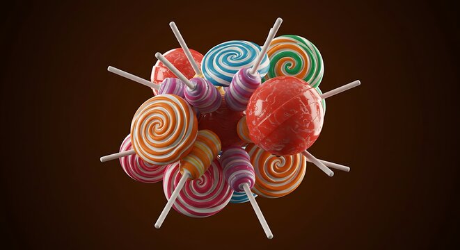 lollipop and candy - Powered by Adobe