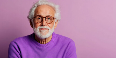 Appreciate, An elderly man expressing appreciation with a sincere nod in a high-fidelity image.
