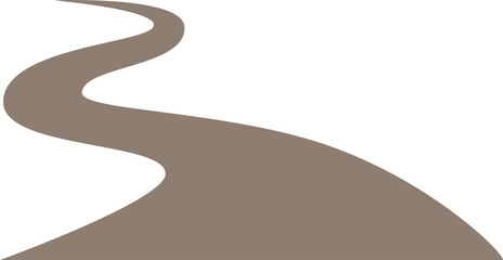 Winding path illustration 