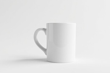 Classic white mug, isolated on pure white background , hot chocolate, template