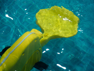 Hydrotherapy for health with warm water in the whirlpool