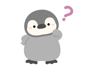 クエスチョンマークとペンギン