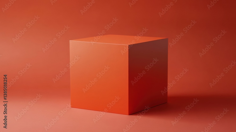 Poster a red box on a red background