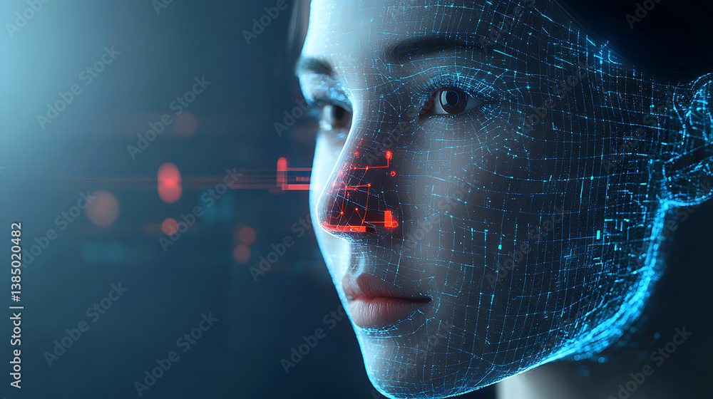 Poster an ai powered facial recognition system providing enhanced security by verifying identities at entry