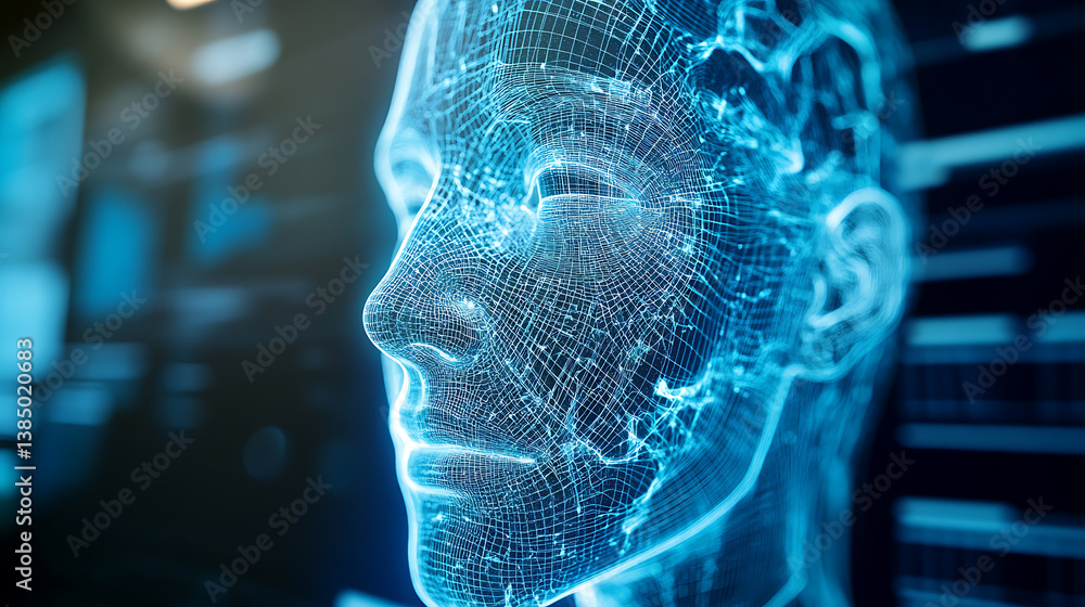 Poster an ai powered facial reconstruction system helping reconstruct damaged faces using advanced 3d model