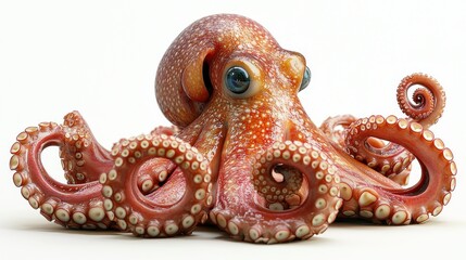 Obraz premium Vibrant Octopus: A Close-Up of an Eight-Armed Wonder