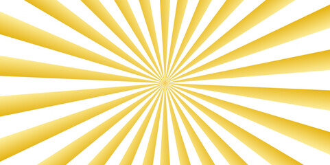 Orange and white sunburst rays background with concentrated lines Sun sunburst texture vintage background. Vector illustration 	