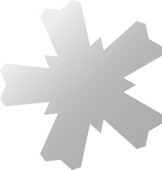 Shiny Gray Abstract Vector Icon with Soft Glossy Finish – Minimalist Decorative Element for UI Design, Branding, and Digital Products