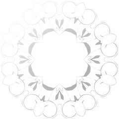 Shiny Gray Abstract Vector Icon with Soft Glossy Finish – Minimalist Decorative Element for UI Design, Branding, and Digital Products