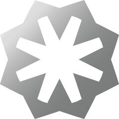 Glossy Soft Gray Vector Symbol – Elegant Abstract Shape for Modern Interfaces, Branding Assets, and Digital Creations