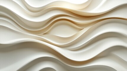 Obraz premium Elegant Waves of Creamy Textures with Soft Flowing Patterns for Modern Design Inspiration