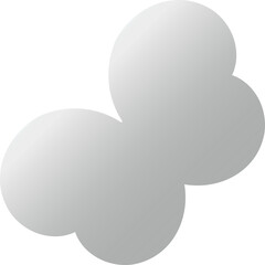 Glossy Soft Gray Vector Symbol – Elegant Abstract Shape for Modern Interfaces, Branding Assets, and Digital Creations